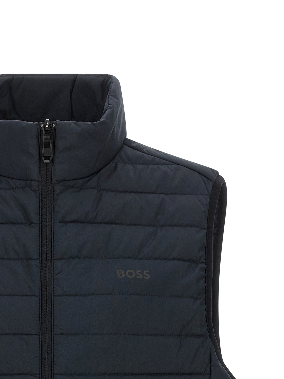 2026 New Arrival Hugo Boss Blue Polyester Sleeveless Jacket