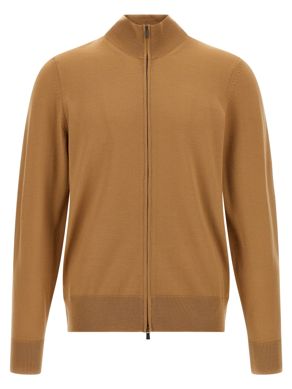 2026 New Arrival Hugo Boss Brown Virgin Wool Cardigan