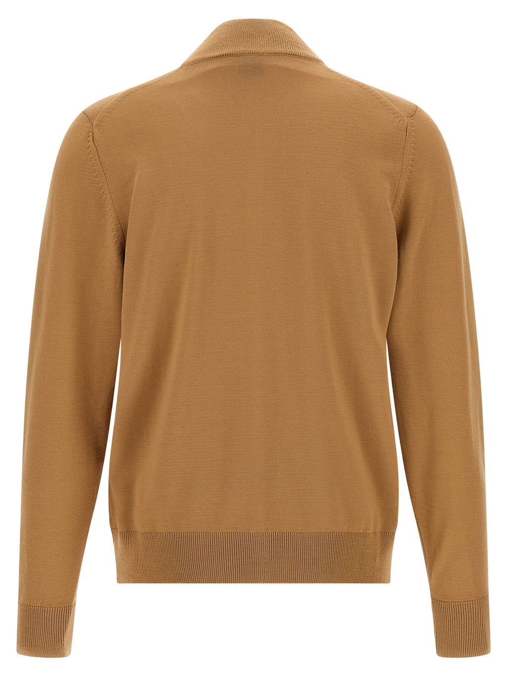2026 New Arrival Hugo Boss Brown Virgin Wool Cardigan