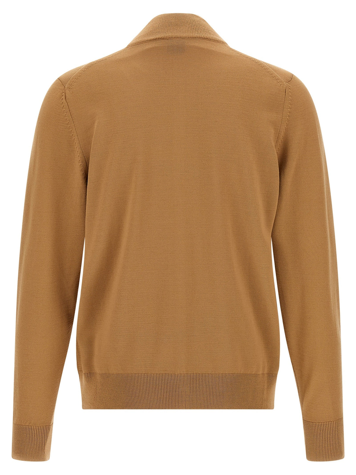 2026 New Arrival Hugo Boss Brown Virgin Wool Cardigan