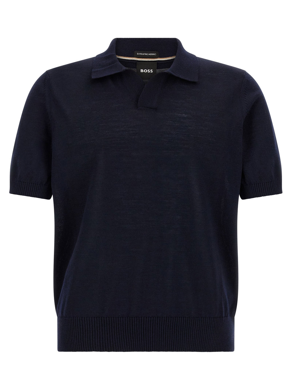 2026 New Arrival Hugo Boss Blue Virgin Wool Polo Shirt