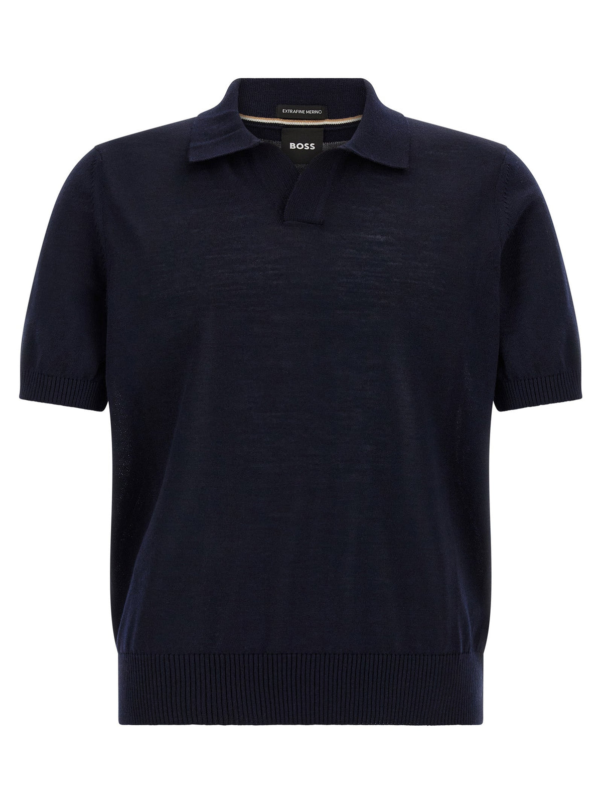 2026 New Arrival Hugo Boss Blue Virgin Wool Polo Shirt