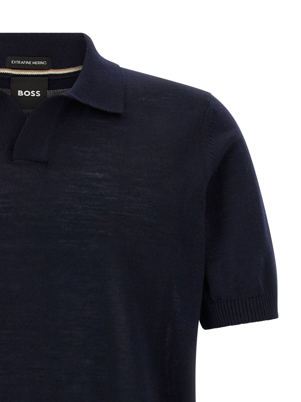 2026 New Arrival Hugo Boss Blue Virgin Wool Polo Shirt