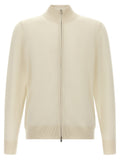 2026 New Arrival Hugo Boss White Virgin Wool Cardigan
