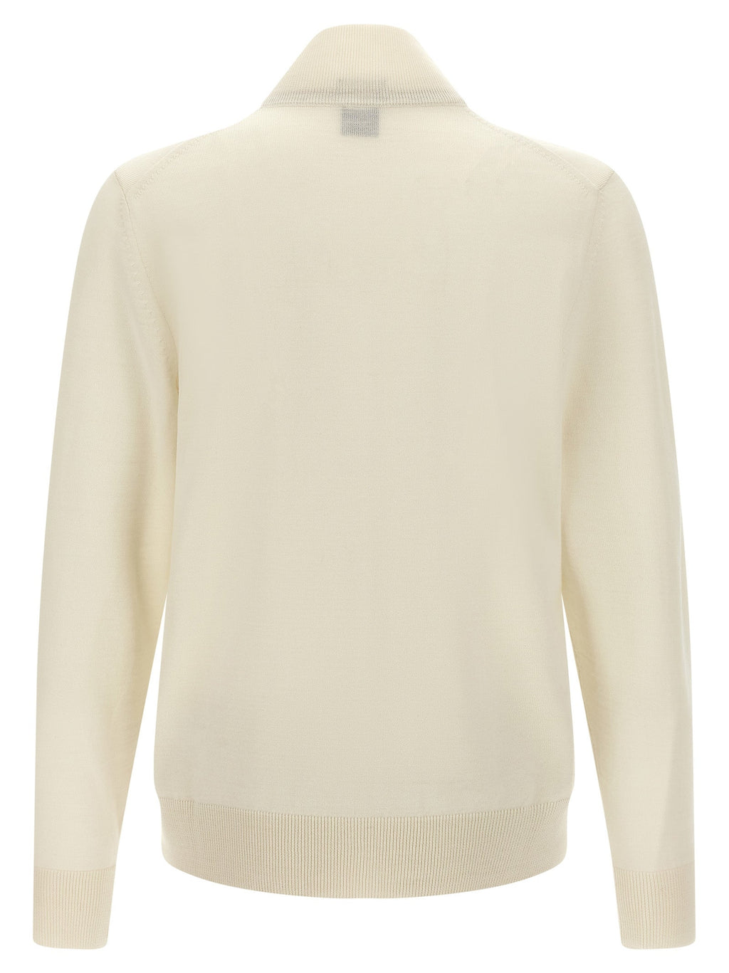 2026 New Arrival Hugo Boss White Virgin Wool Cardigan