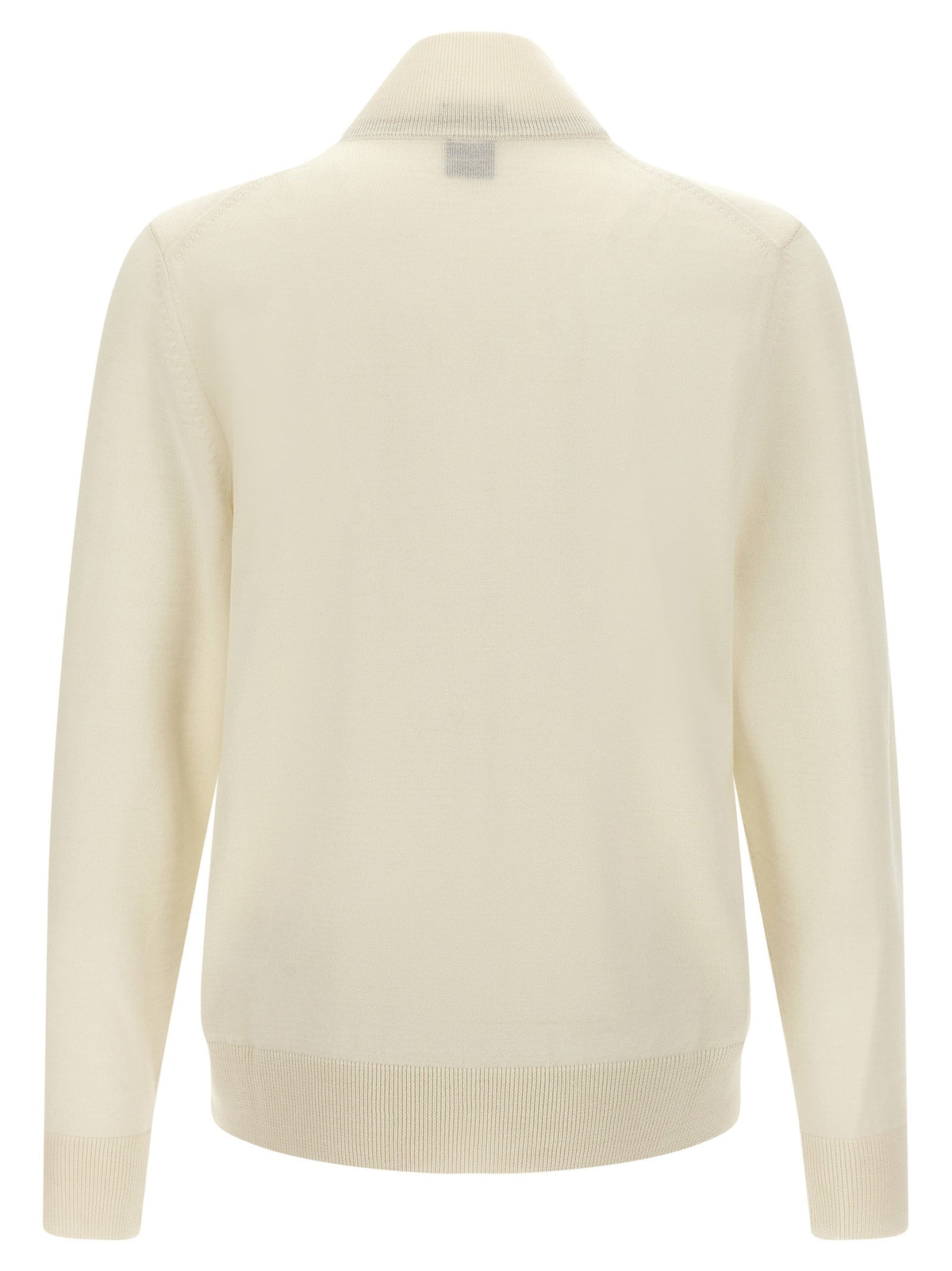 2026 New Arrival Hugo Boss White Virgin Wool Cardigan