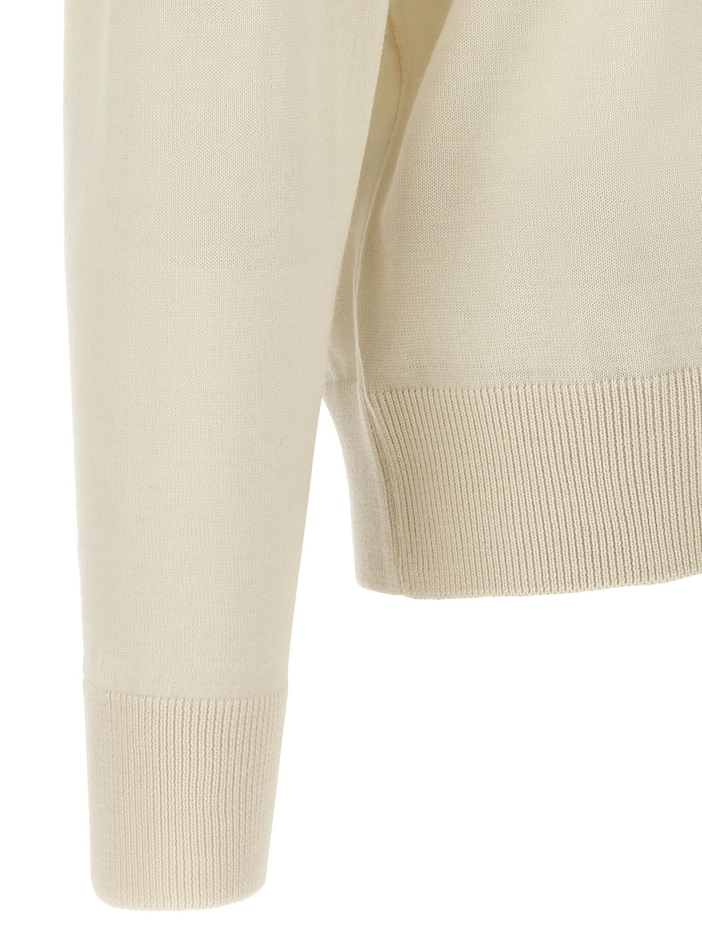 2026 New Arrival Hugo Boss White Virgin Wool Cardigan