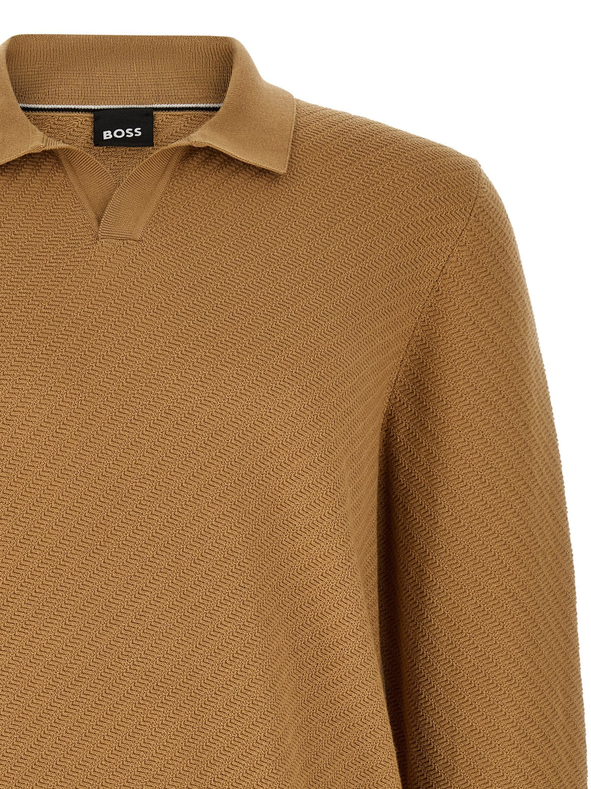 2026 New Arrival Hugo Boss Brown Cotton Polo Shirt