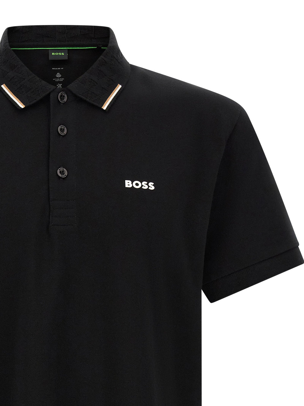 2026 New Arrival Hugo Boss Black Cotton Polo Shirt