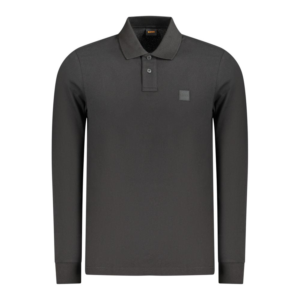 2026 New Arrival Hugo Boss Black Cotton Men's Polo Shirt