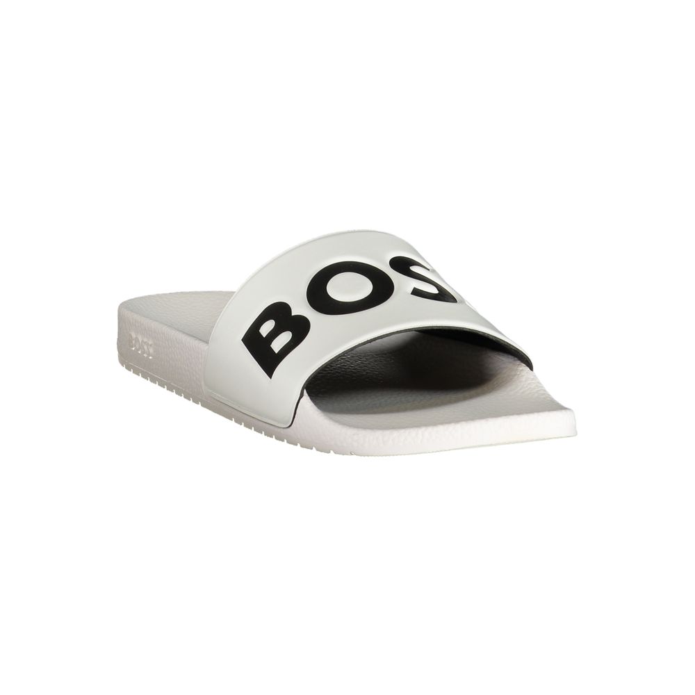 2026 New Arrival Hugo Boss White Polyurethane Men's Slipper