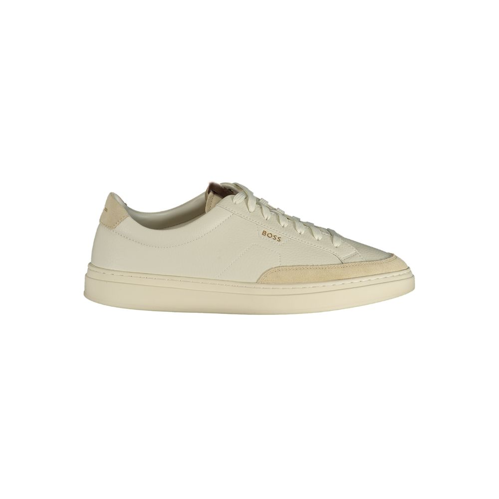 2026 New Arrival Hugo Boss Bianco Pelle Uomo Sneaker