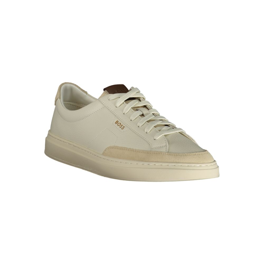 2026 New Arrival Hugo Boss Bianco Pelle Uomo Sneaker