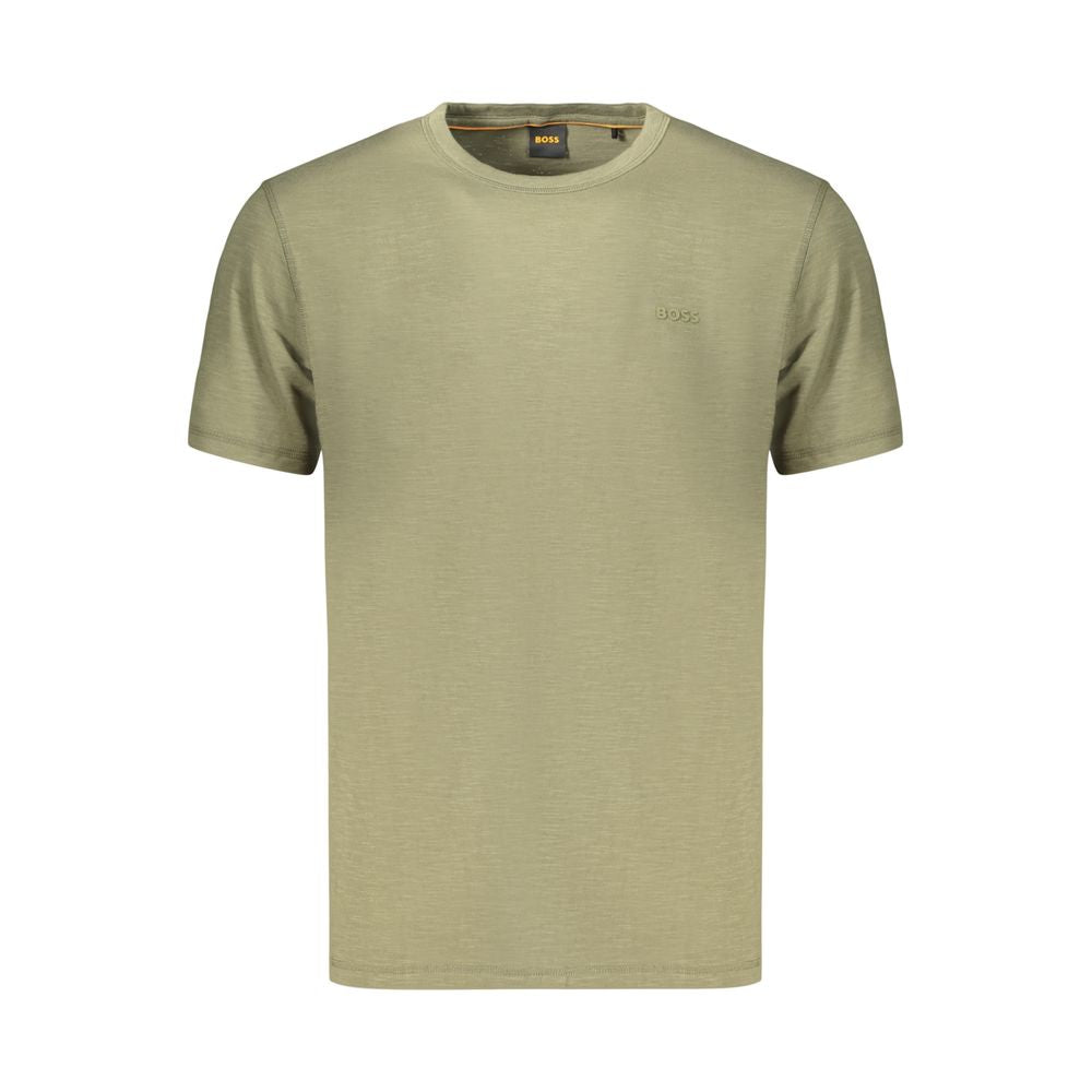 2026 New Arrival Hugo Boss Green Cotton Men's T-Shirt