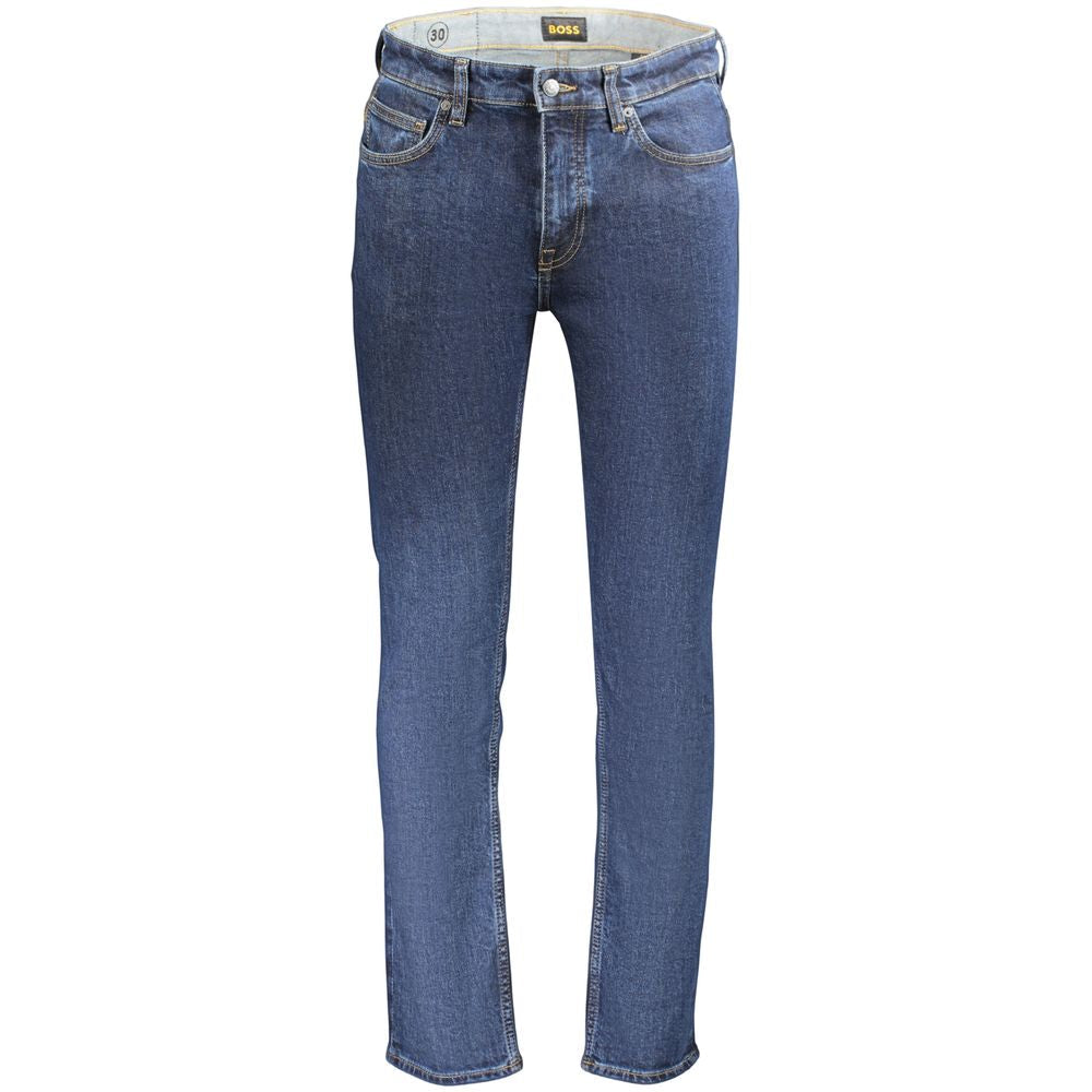 2026 New Arrival Hugo Boss Blue Cotton Men's Jeans