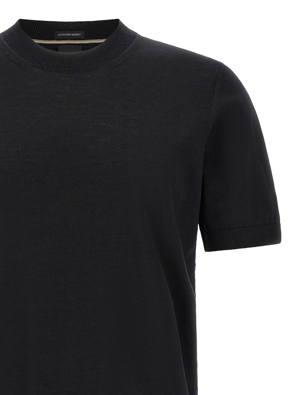 2026 New Arrival Hugo Boss Black Virgin Wool T-Shirt