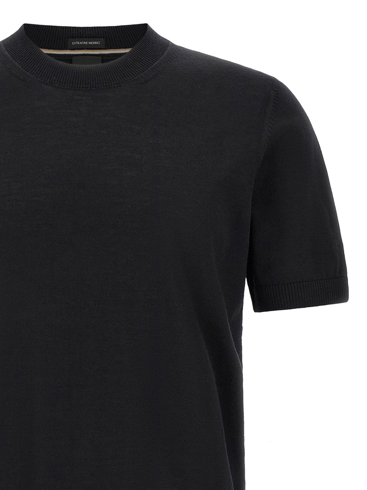 2026 New Arrival Hugo Boss Black Virgin Wool T-Shirt
