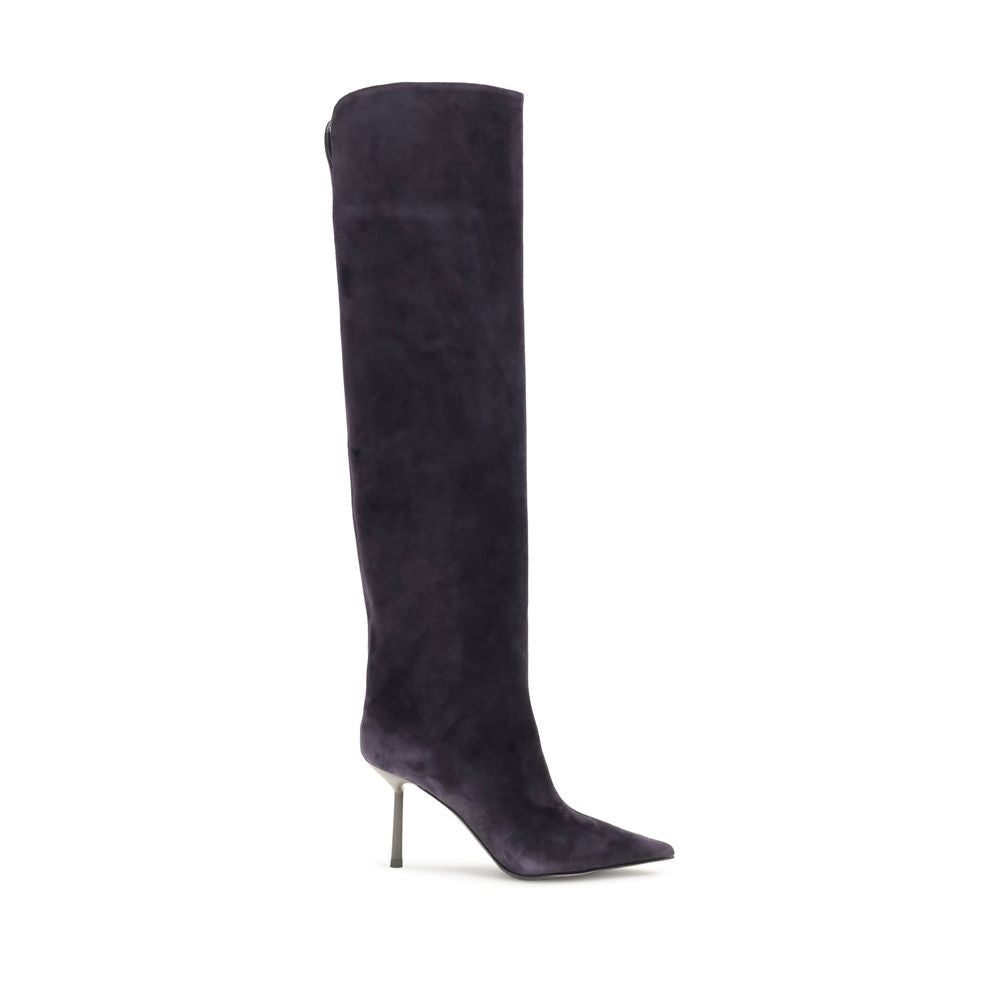 2026 New Arrival LE SILLA Blue Calf Leather Bos Taurus Over The Knee