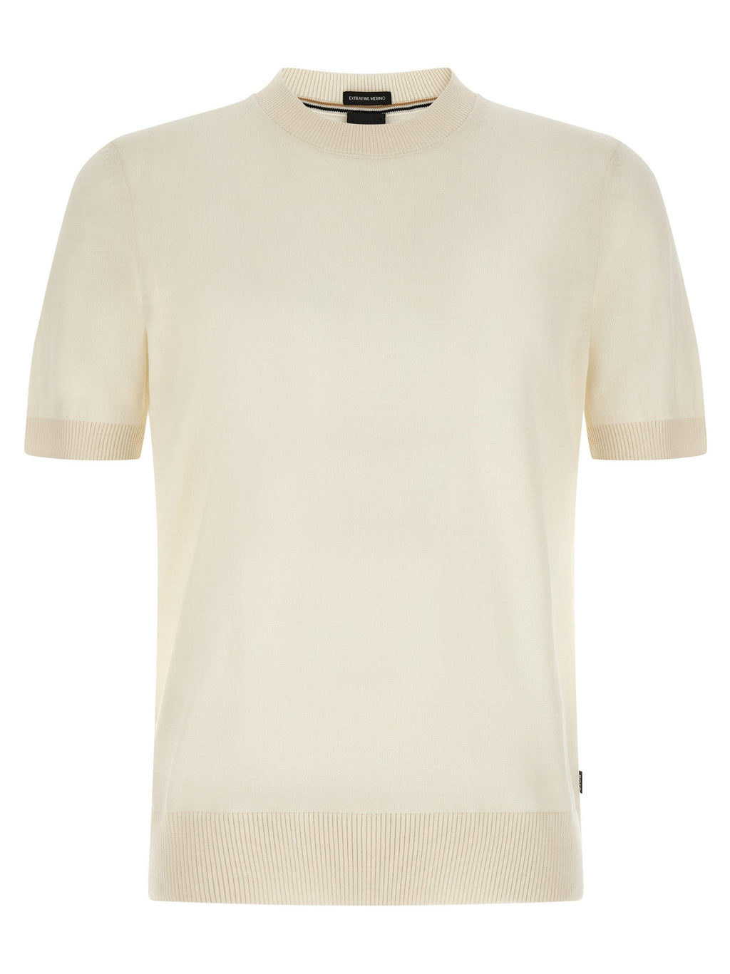 2026 New Arrival Hugo Boss White Virgin Wool T-Shirt