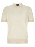 2026 New Arrival Hugo Boss White Virgin Wool T-Shirt