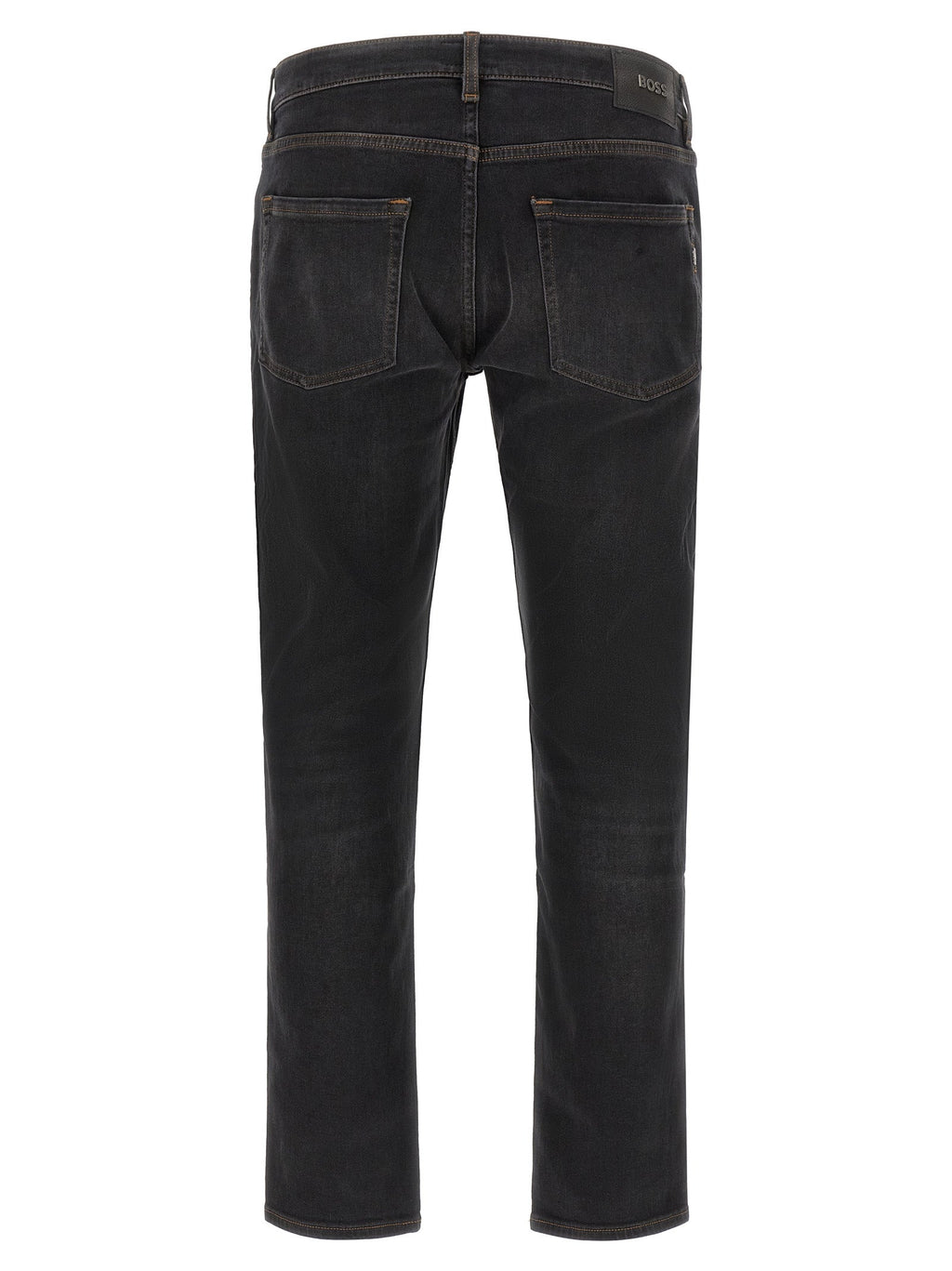 2026 New Arrival Hugo Boss Black Cotton Straight-Leg Jeans