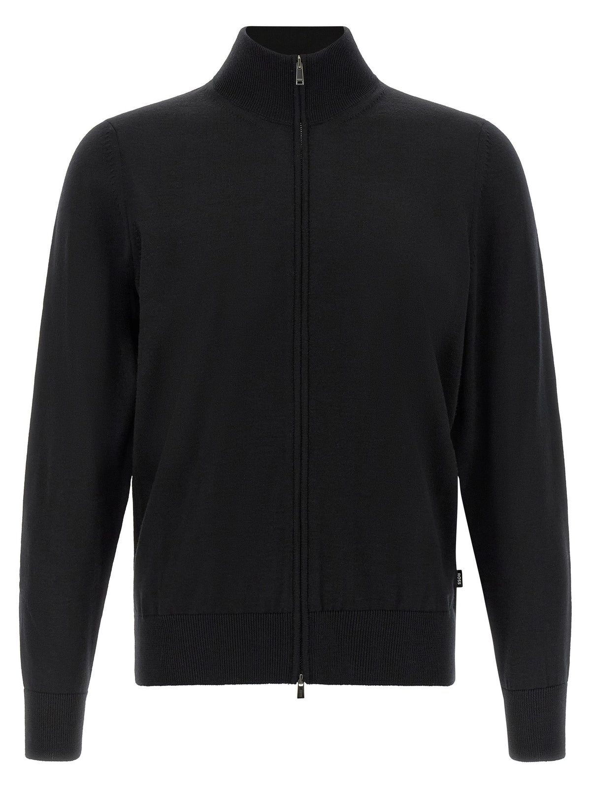 2026 New Arrival Hugo Boss Black Virgin Wool Cardigan