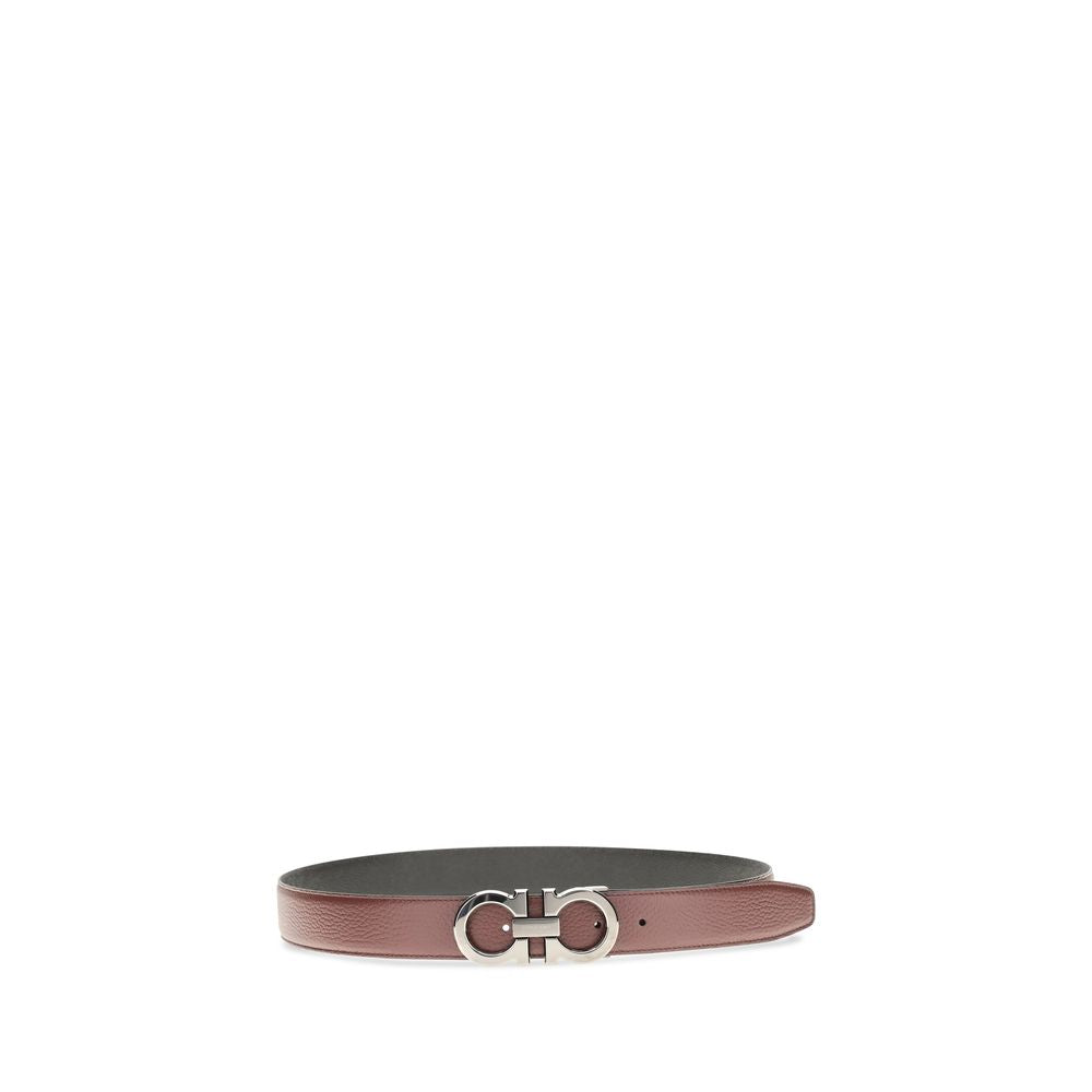 2026 New Arrival Ferragamo Brown Calf Leather Bos Taurus Belt