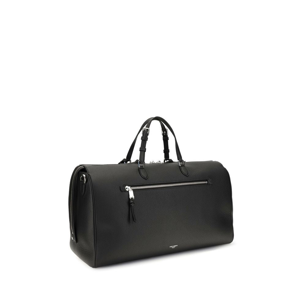 2026 New Arrival Dolce & Gabbana Black Calf Leather Bos Taurus Briefcase