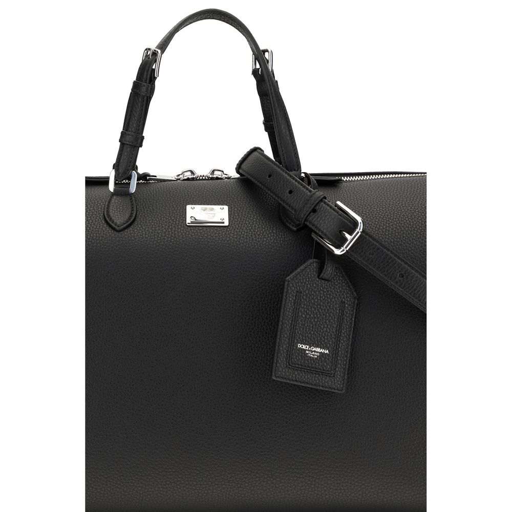 2026 New Arrival Dolce & Gabbana Black Calf Leather Bos Taurus Briefcase