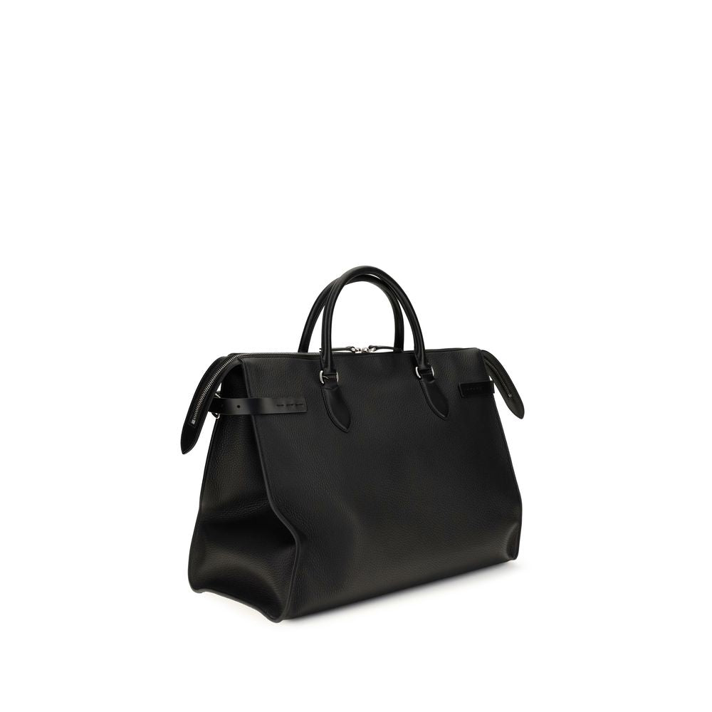 2026 New Arrival Valentino Garavani Black Calf Leather Bos Taurus Shoulder Bag