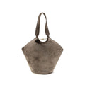 2026 New Arrival Khaite Beige Calf Leather Bos Taurus Shoulder Bag