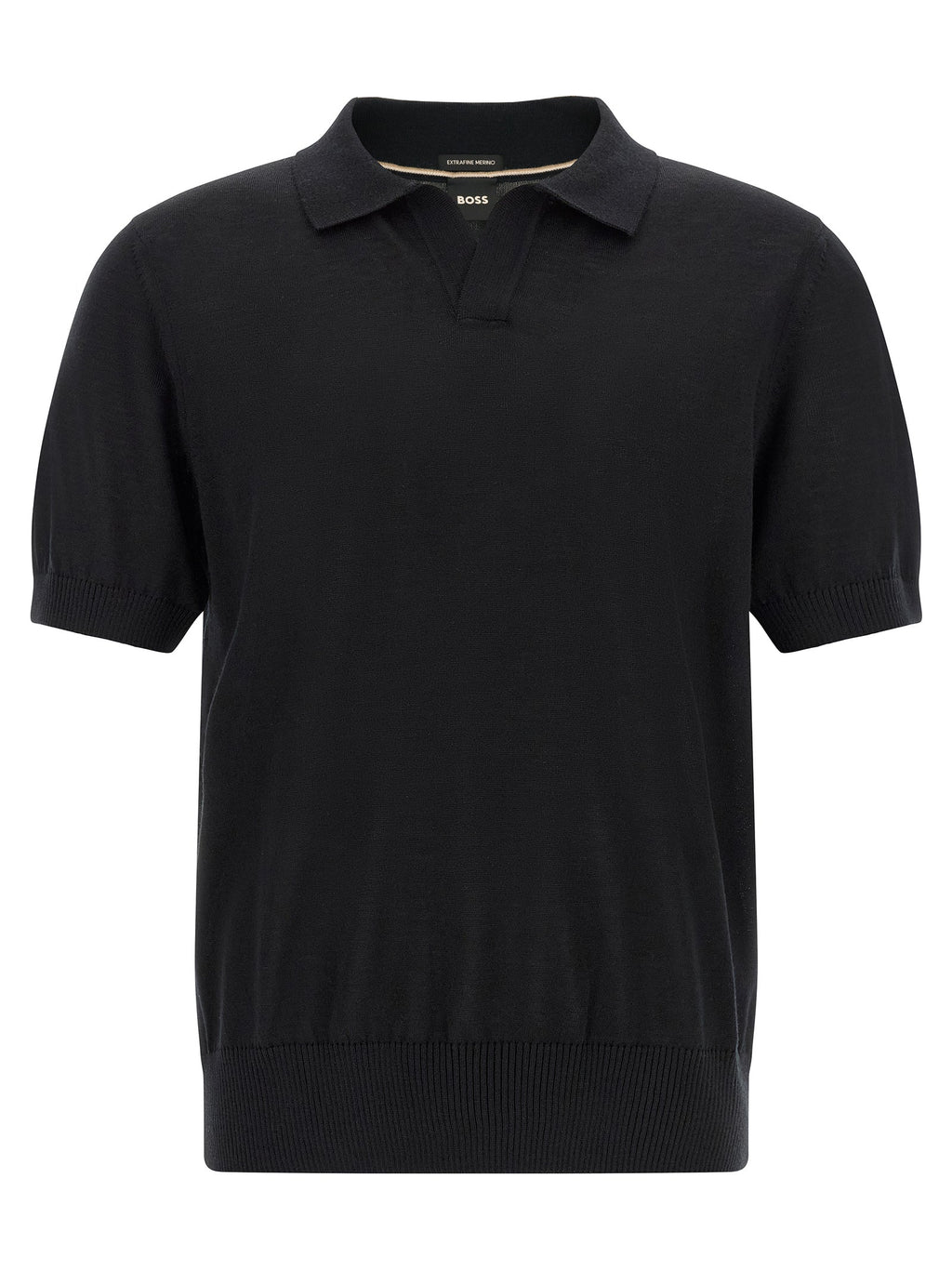2026 New Arrival Hugo Boss Black Virgin Wool Polo Shirt