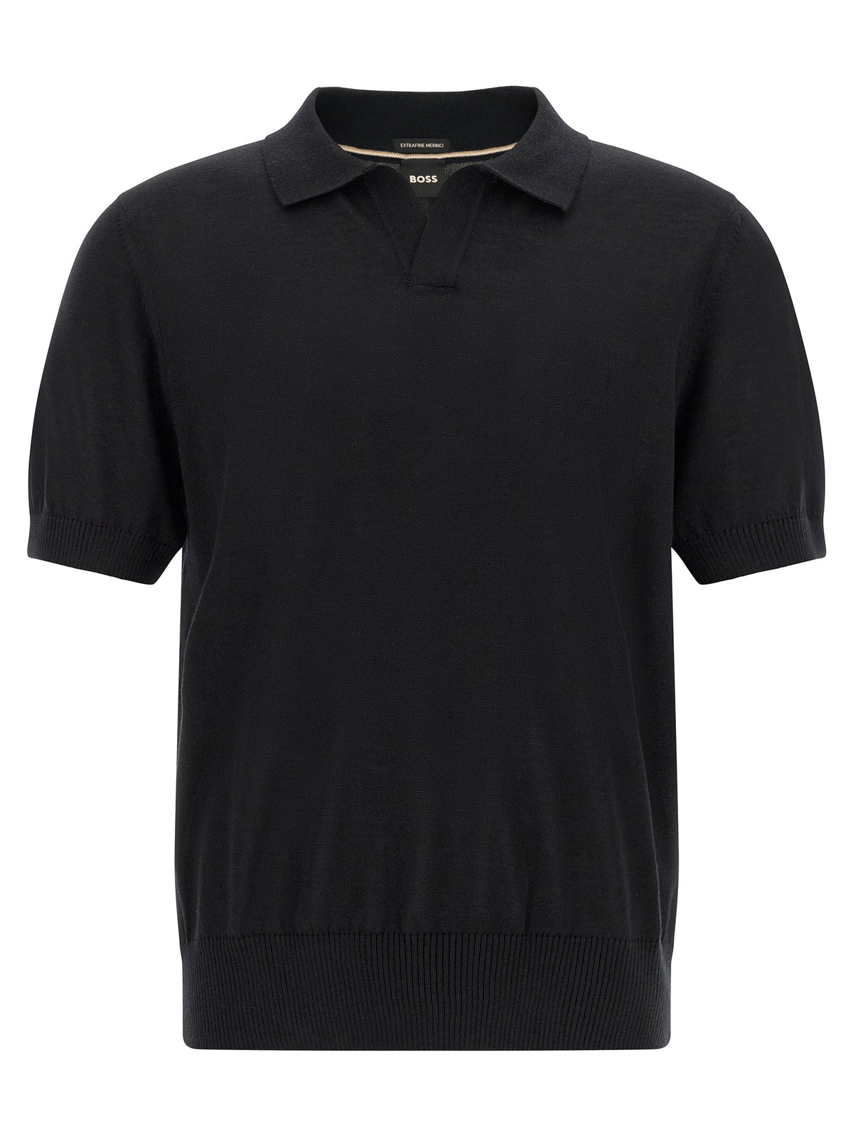 2026 New Arrival Hugo Boss Black Virgin Wool Polo Shirt