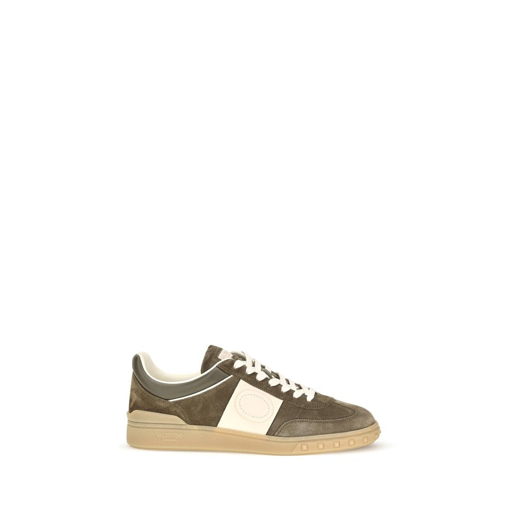 2026 New Arrival Valentino Garavani Bicolor Calf Leather Bos Taurus Low Top Sneakers