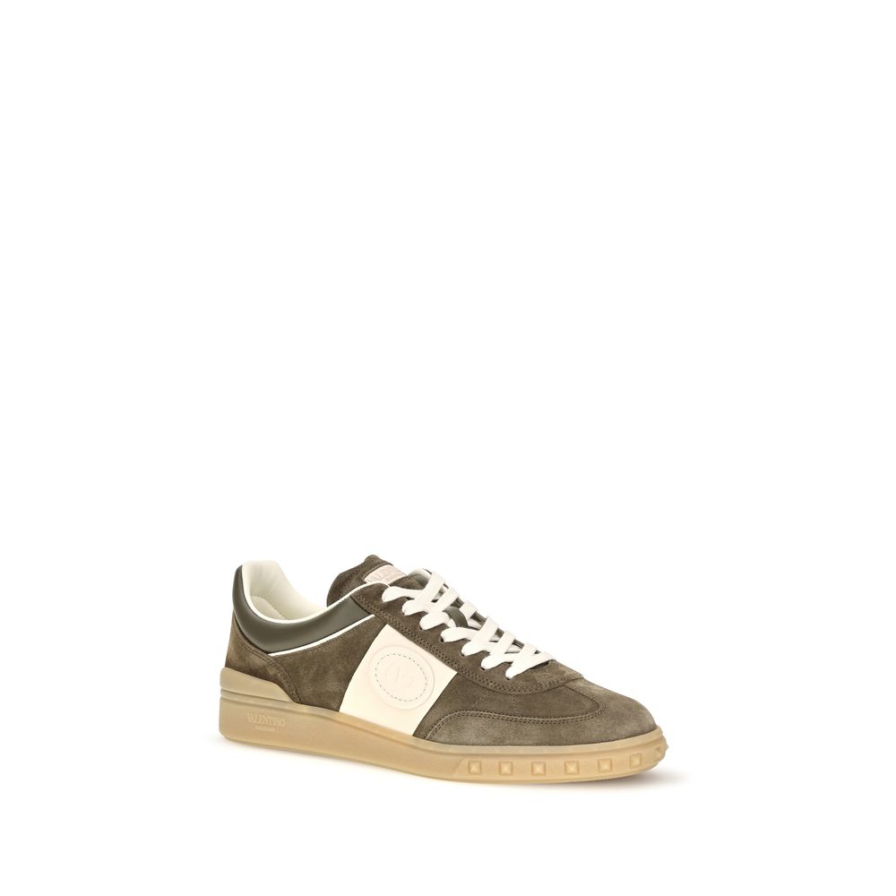 2026 New Arrival Valentino Garavani Bicolor Calf Leather Bos Taurus Low Top Sneakers