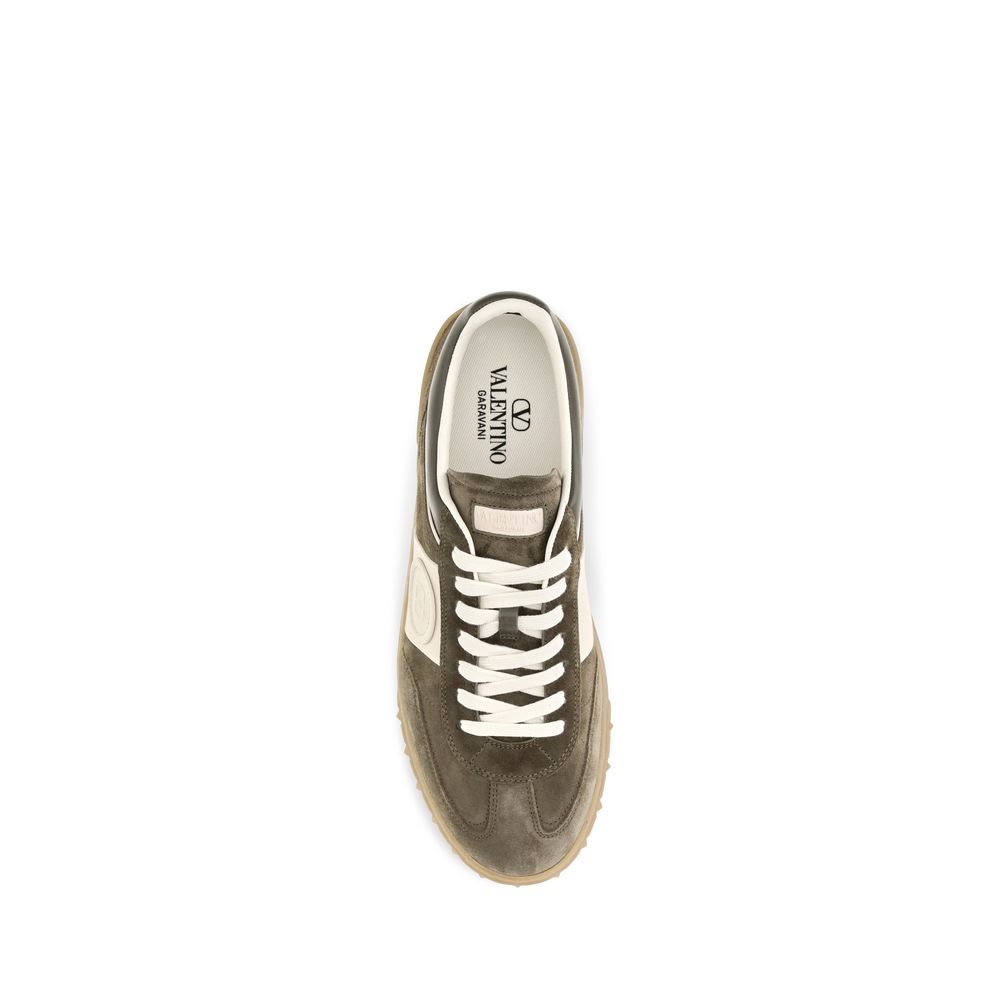 2026 New Arrival Valentino Garavani Bicolor Calf Leather Bos Taurus Low Top Sneakers