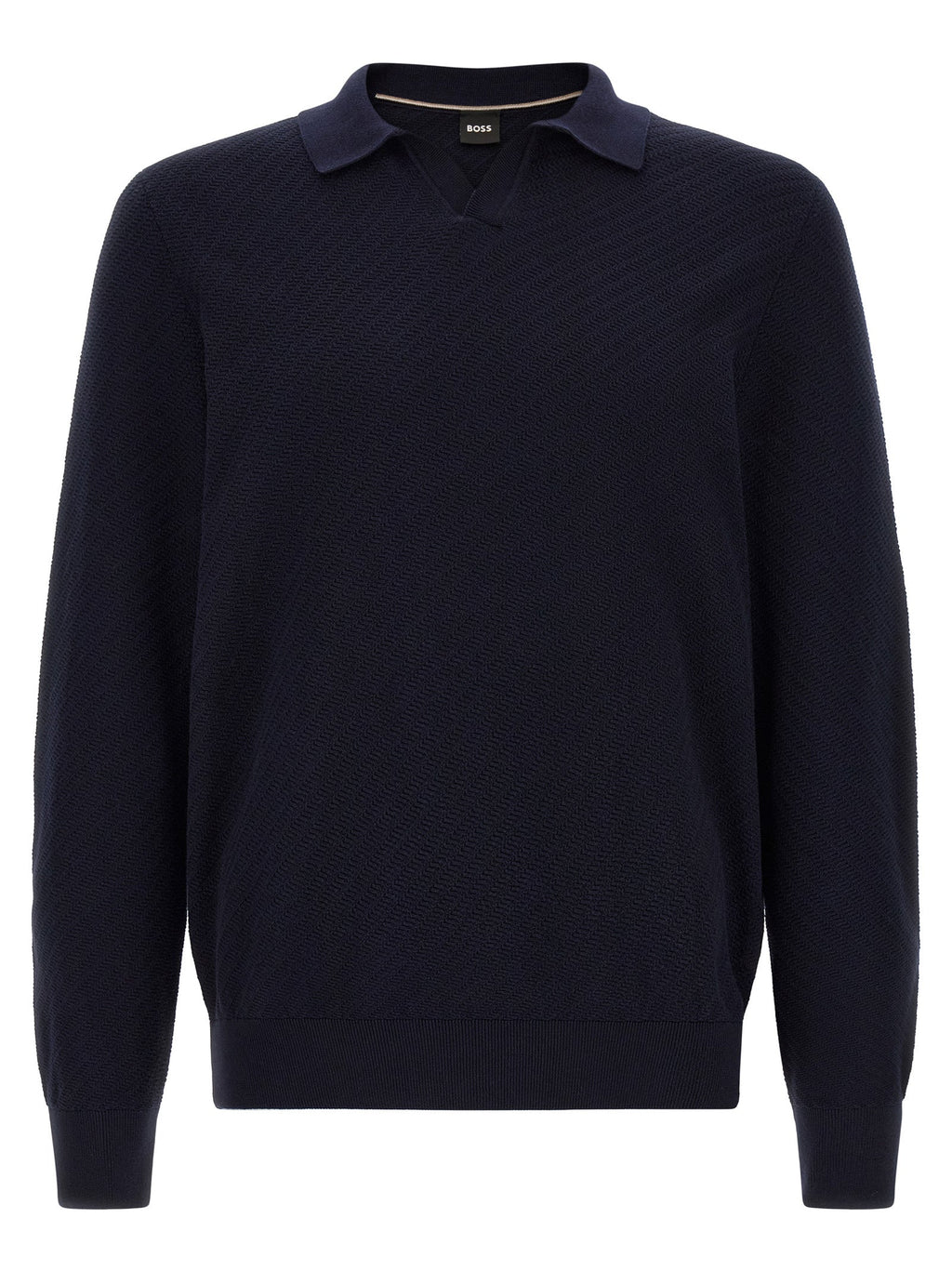 2026 New Arrival Hugo Boss Blue Cotton Polo Shirt