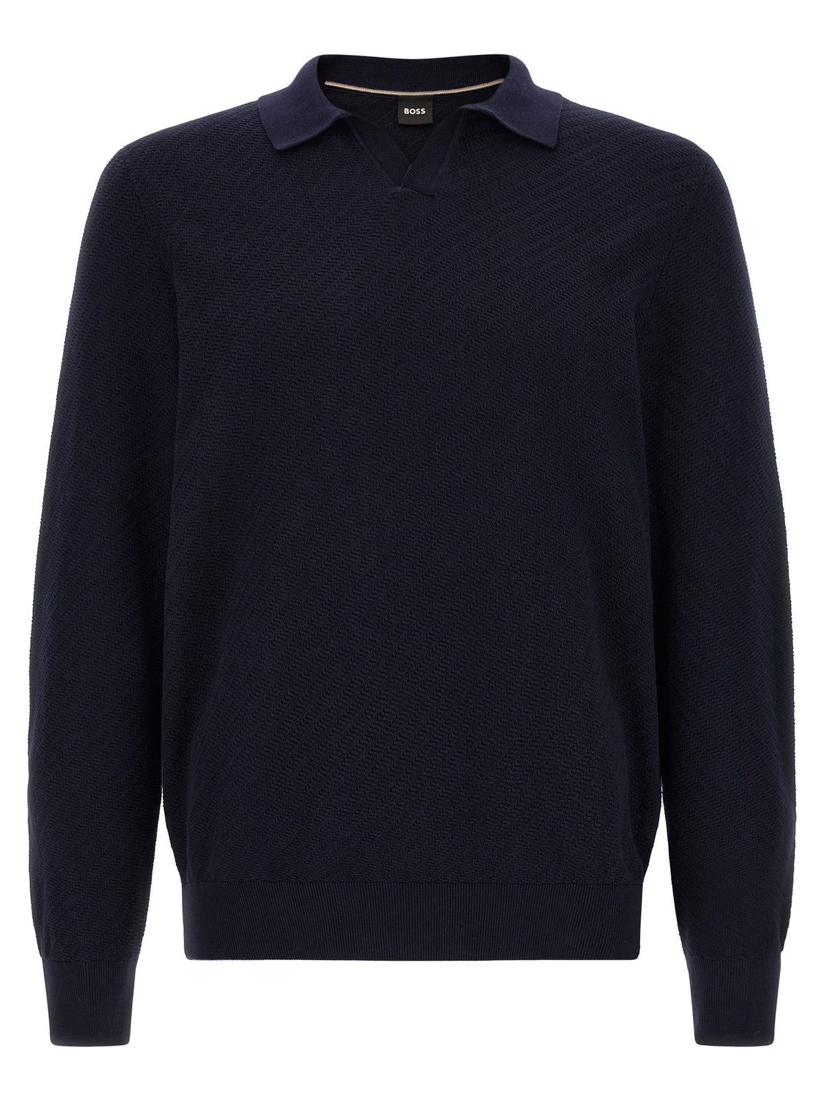 2026 New Arrival Hugo Boss Blue Cotton Polo Shirt