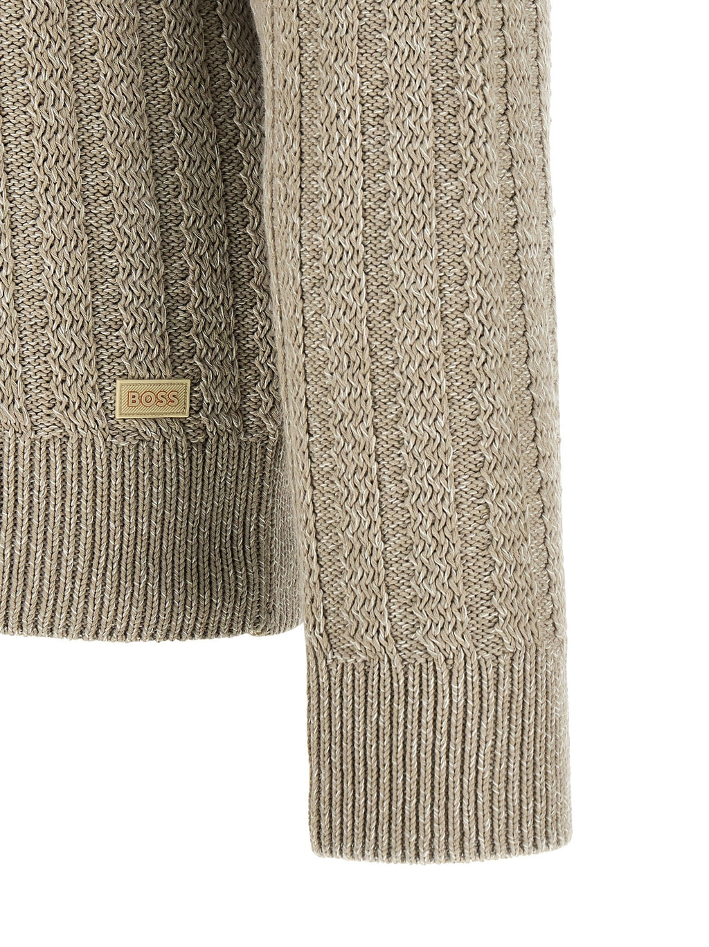 2026 New Arrival Hugo Boss Beige Cotton Cardigan