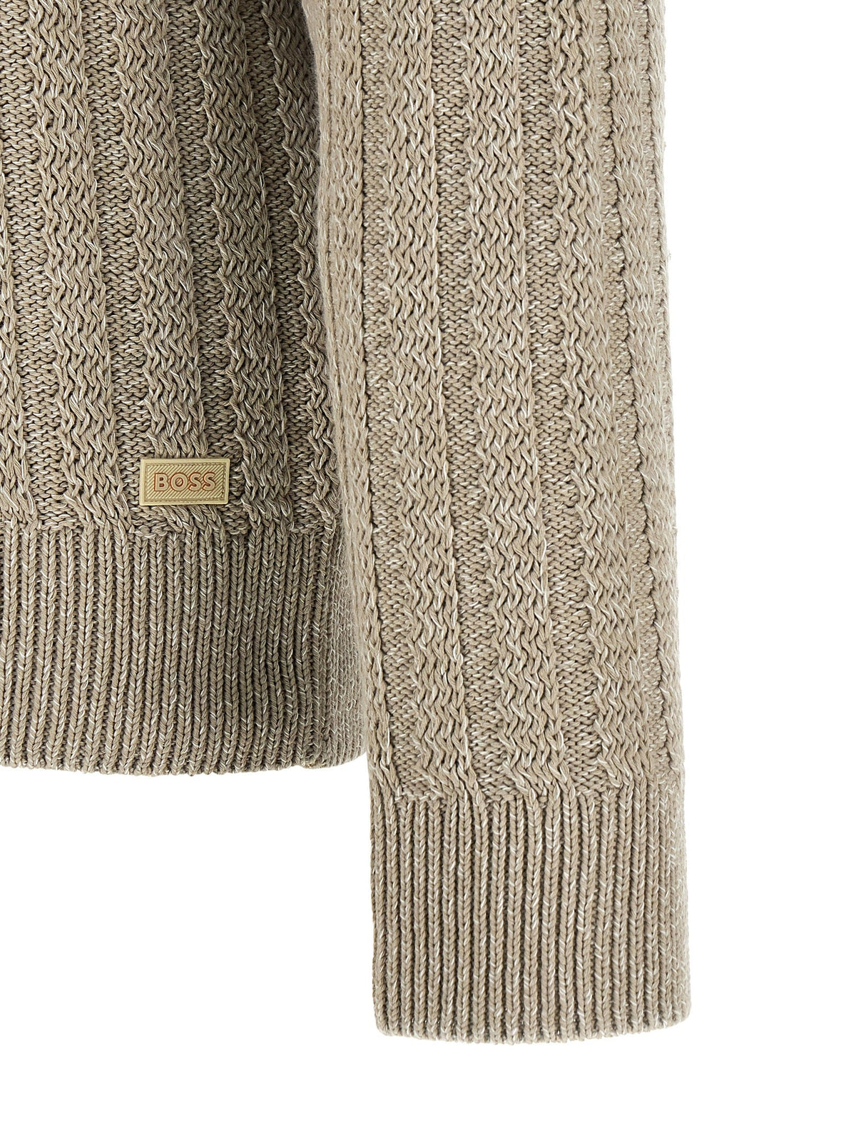2026 New Arrival Hugo Boss Beige Cotton Cardigan