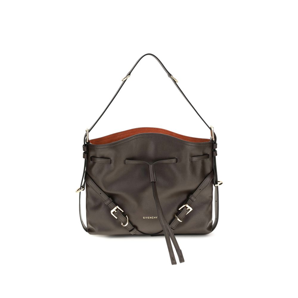 2026 New Arrival Givenchy Brown Calf Leather Bos Taurus Backet Bag