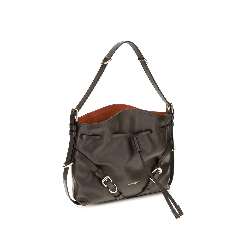 2026 New Arrival Givenchy Brown Calf Leather Bos Taurus Backet Bag