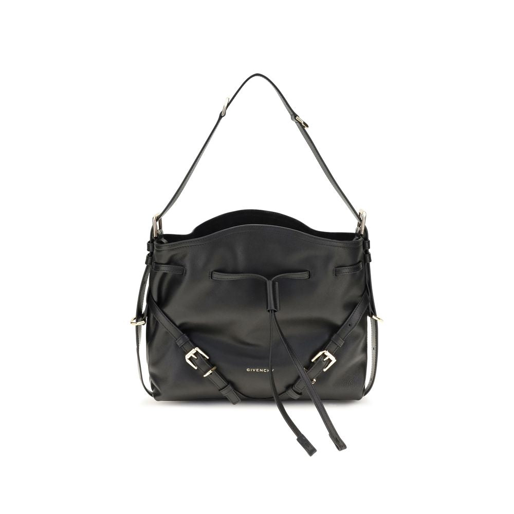 2026 New Arrival Givenchy Black Calf Leather Bos Taurus Backet Bag