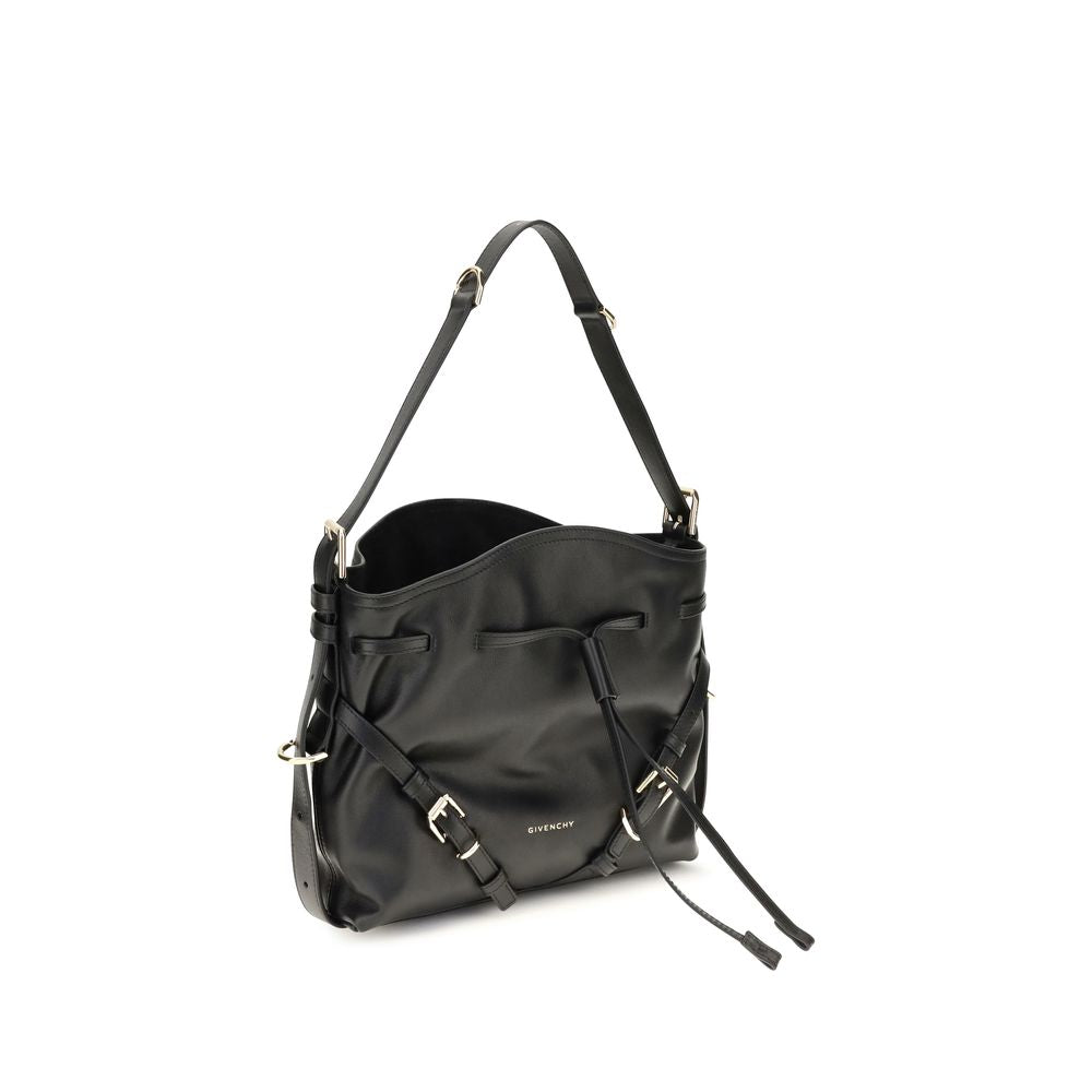 2026 New Arrival Givenchy Black Calf Leather Bos Taurus Backet Bag