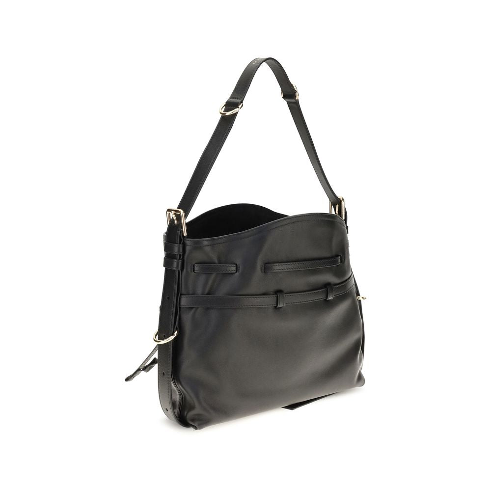2026 New Arrival Givenchy Black Calf Leather Bos Taurus Backet Bag