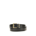 2026 New Arrival Saint Laurent Black Calf Leather Bos Taurus Regular Belt