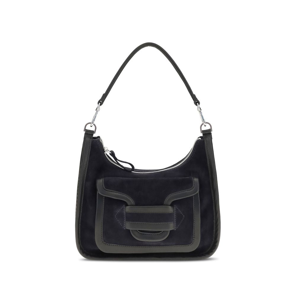 2026 New Arrival Pierre Hardy Black Calf Leather Bos Taurus Shoulder Bag