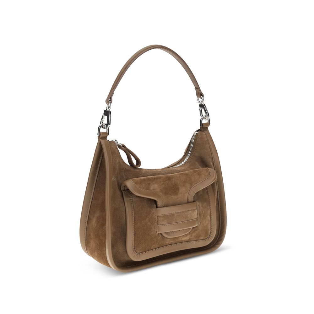 2026 New Arrival Pierre Hardy Beige Calf Leather Bos Taurus Shoulder Bag