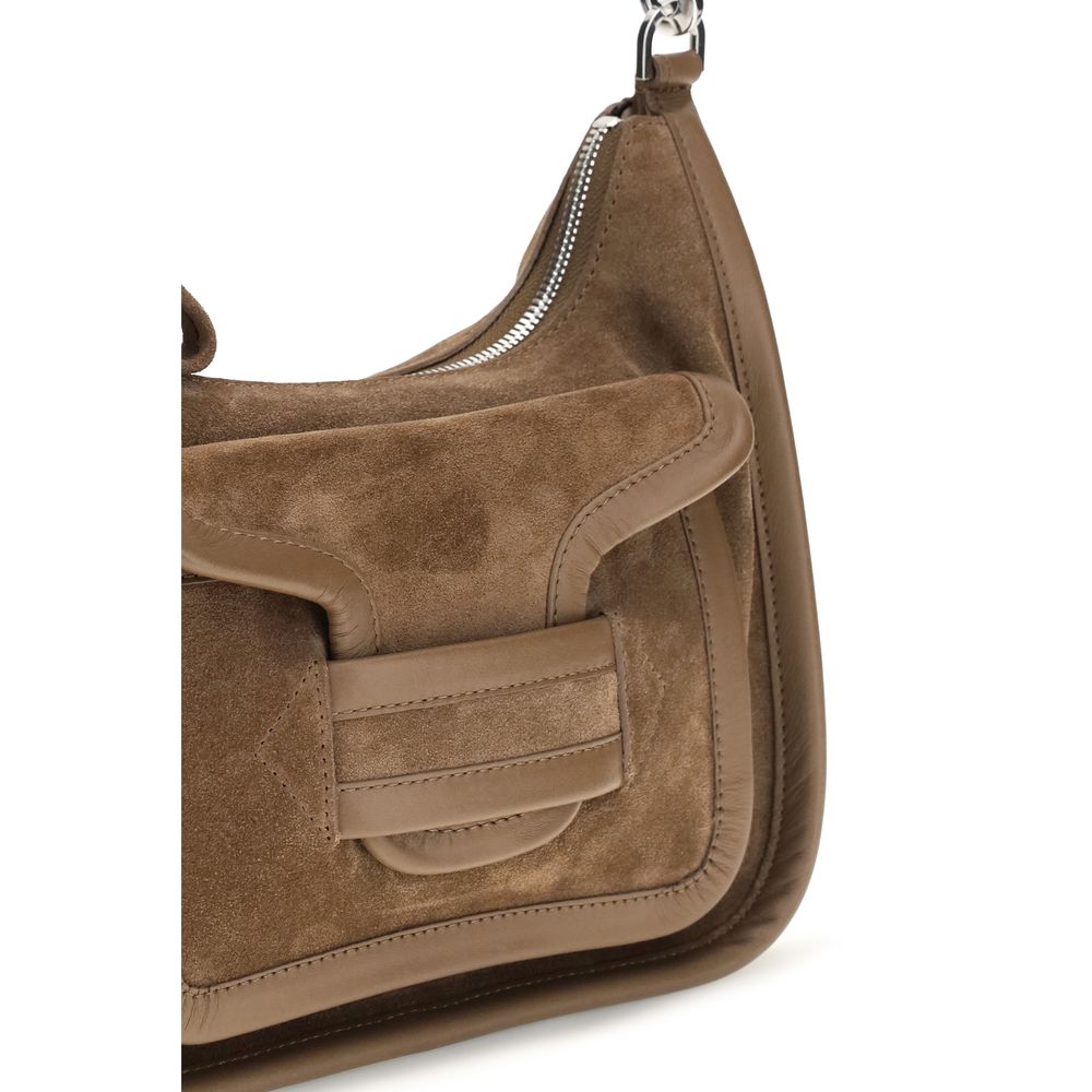 2026 New Arrival Pierre Hardy Beige Calf Leather Bos Taurus Shoulder Bag