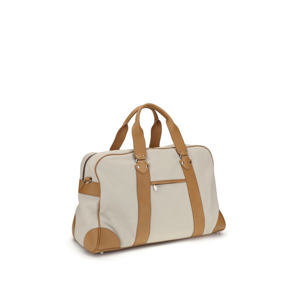 2026 New Arrival Brunello Cucinelli Beige Calf Leather Bos Taurus Luggage And Travel